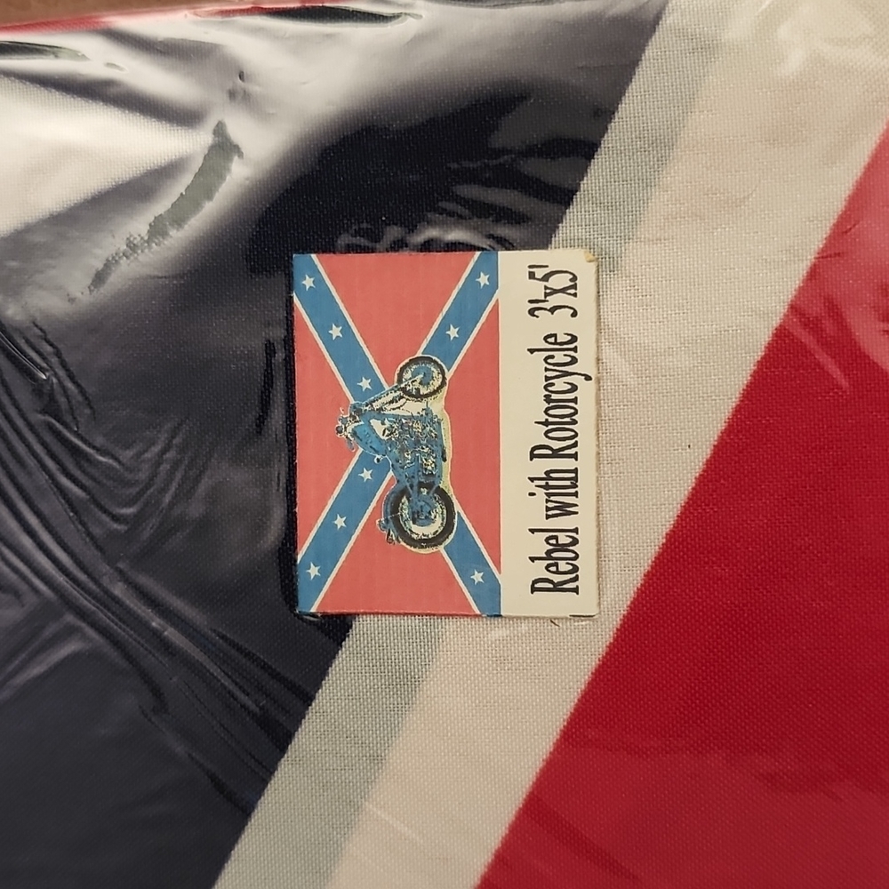 NWT Rebel with Motorcycle 3'x5' flag